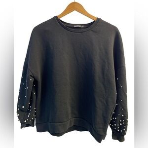 Stradivarius Studded Sweater Pit 23 L24 Oversized
